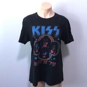 KISS Alive in ‘79! Black Graphic T-shirt Tee